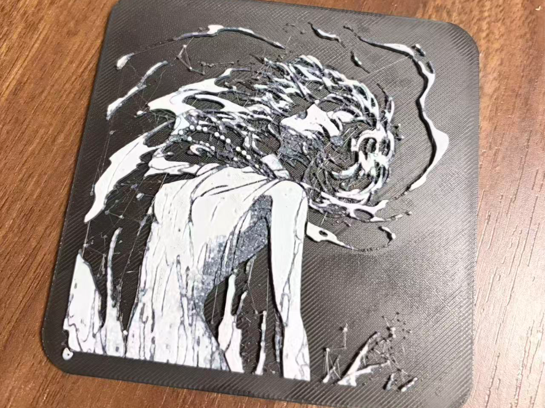 天是红河岸-夕梨重生杯垫 hueforge 浮雕