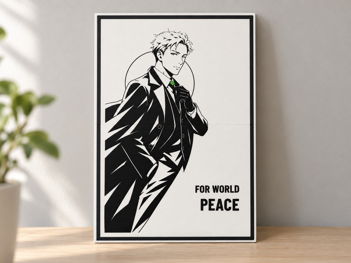 Loid Forger For Peace | Spy x Family Relief Poster