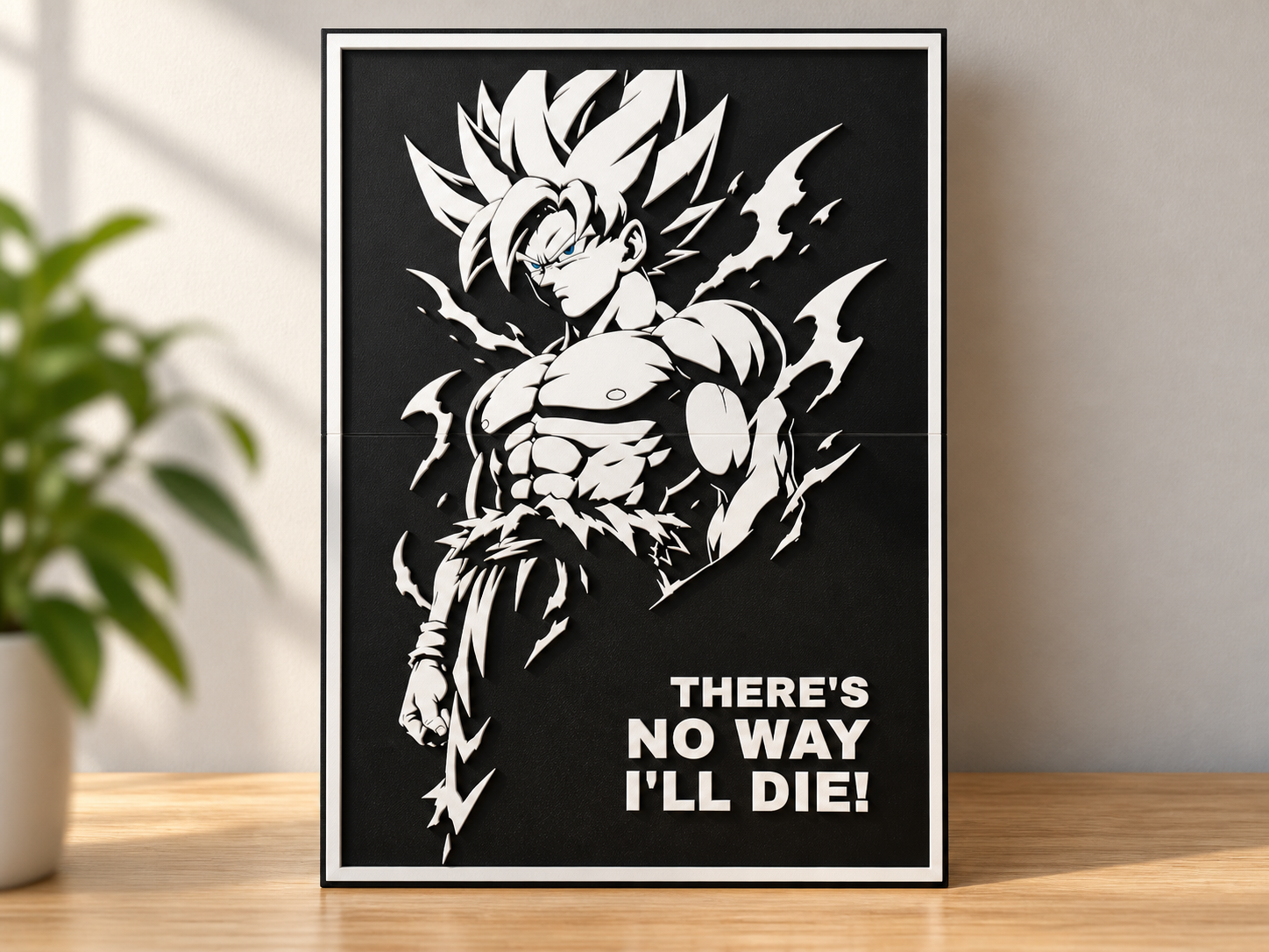 Goku Ultra Instinct | Dragon Ball Relief Poster