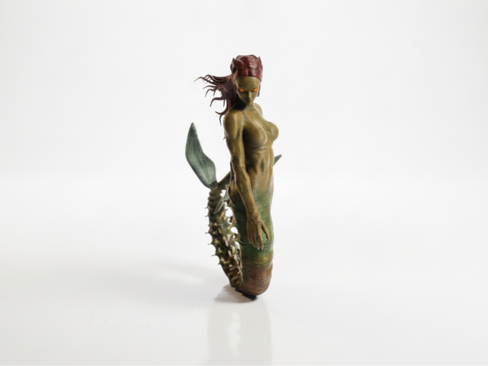 Robo Mermaid Figurine Cyberpunk Fantasy