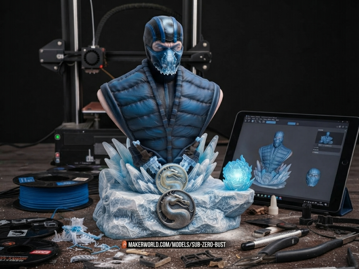 Mortal Kombat Sub-Zero Detailed Bust Multi-Size