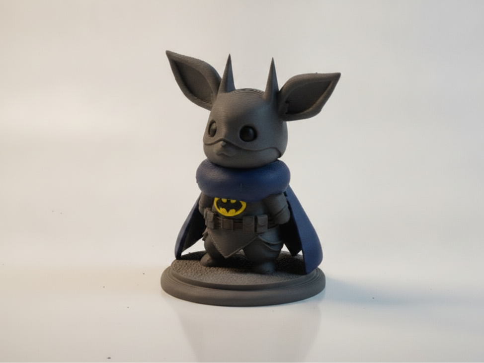 Eevee Pokemon Wearing Full Batman Costume With