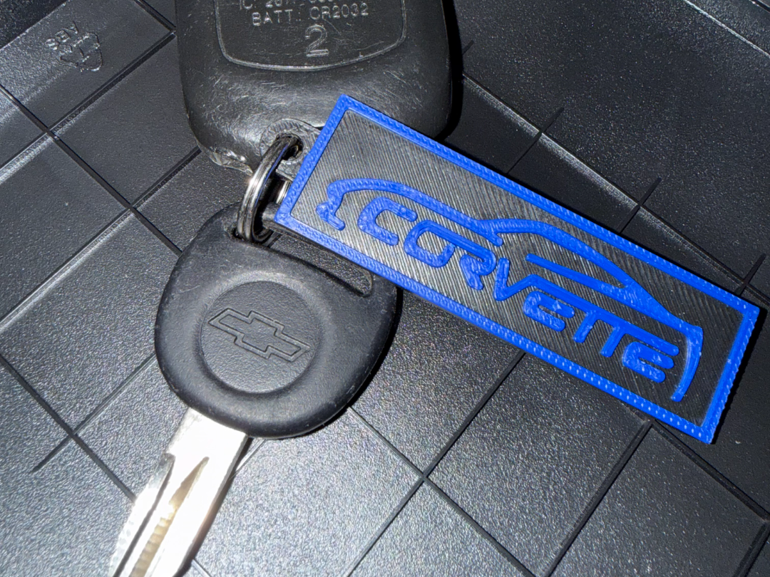 Corvette Keychain