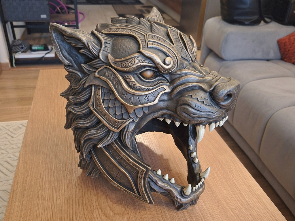 Helm - Fenrir Wolf [Tragbar]