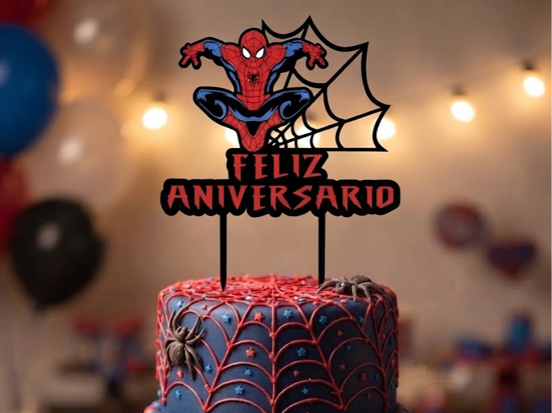Homem-Aranha feliz aniversario portuguese 