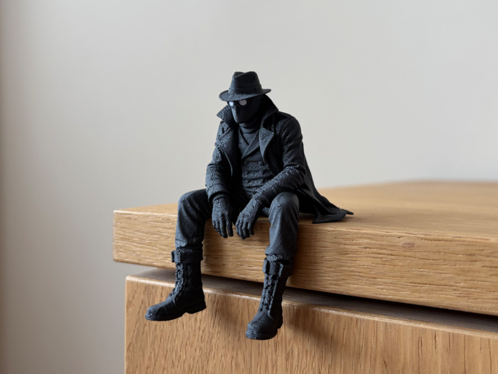 Spider-Noir Sitting on Ledge Figure | Spiderman