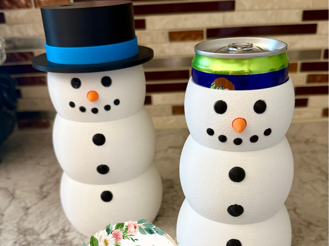 Snowman Can Holder