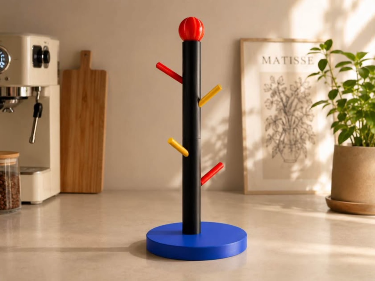 2-in-1 Mug Tree & Paper Towel Holder 