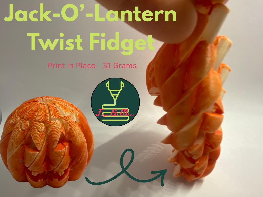 Jack-O’-Lantern Twist Fidget