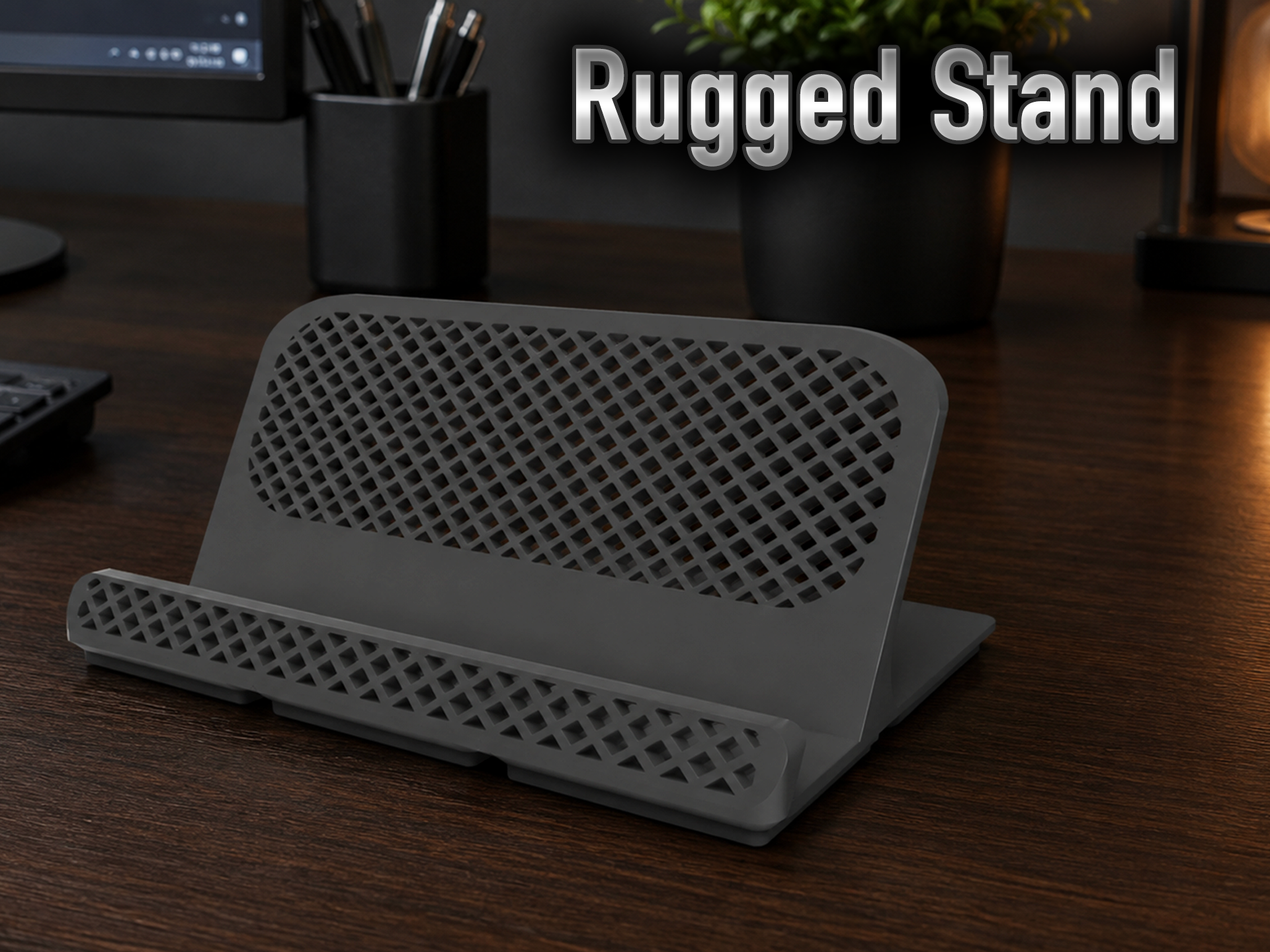 Rugged Stand - Phones Tablets - Gridfinity Enabled
