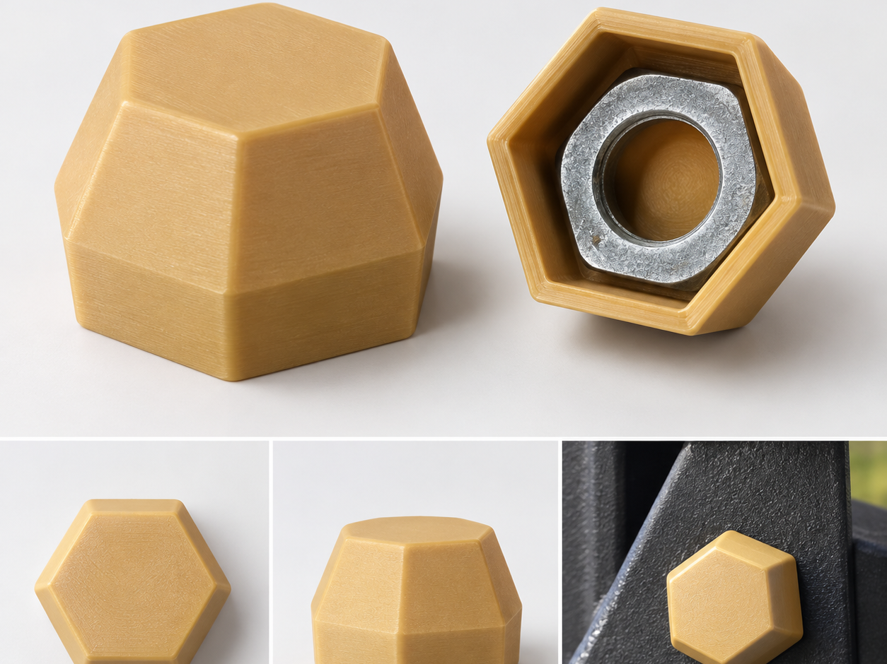 Hex Bolt & Nut Protective Caps (17mm, 19mm, 21mm)