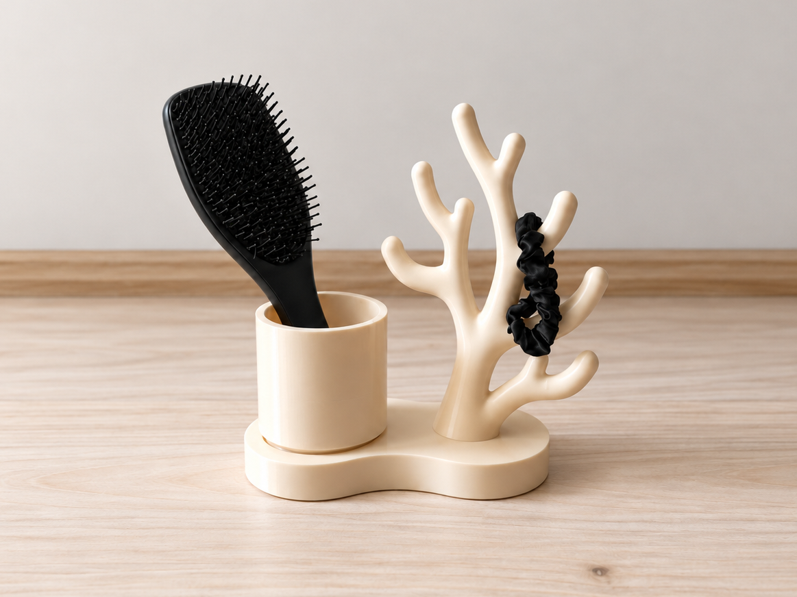 Coral organizer for hair accessories, jewelry