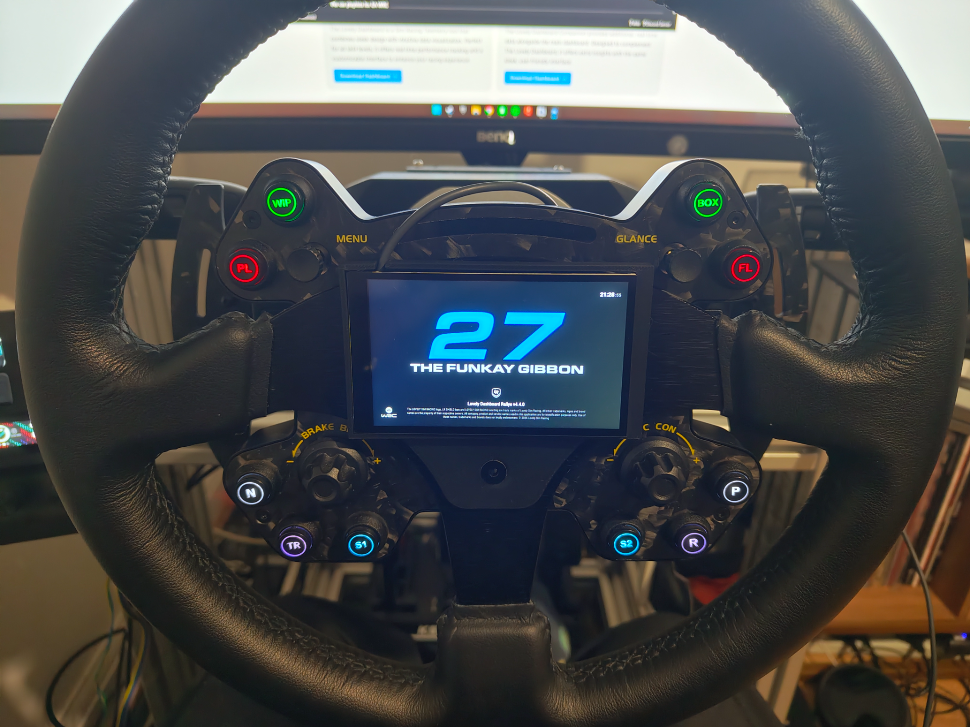 Moza RS v2 vocore 4" screen mod