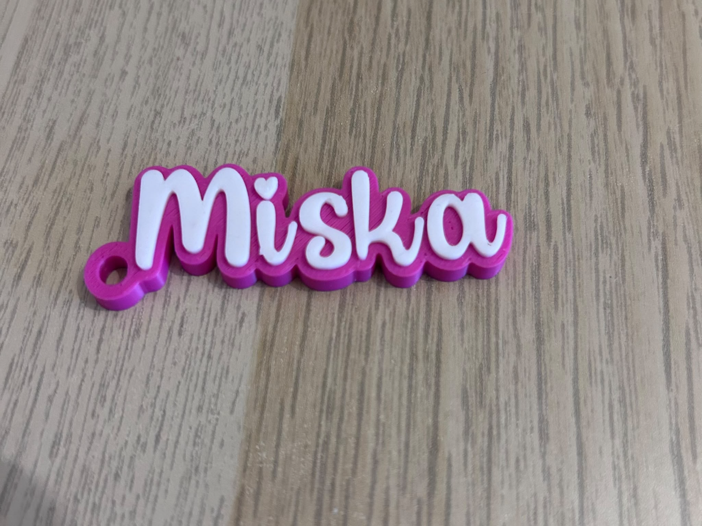 Miska name keychain