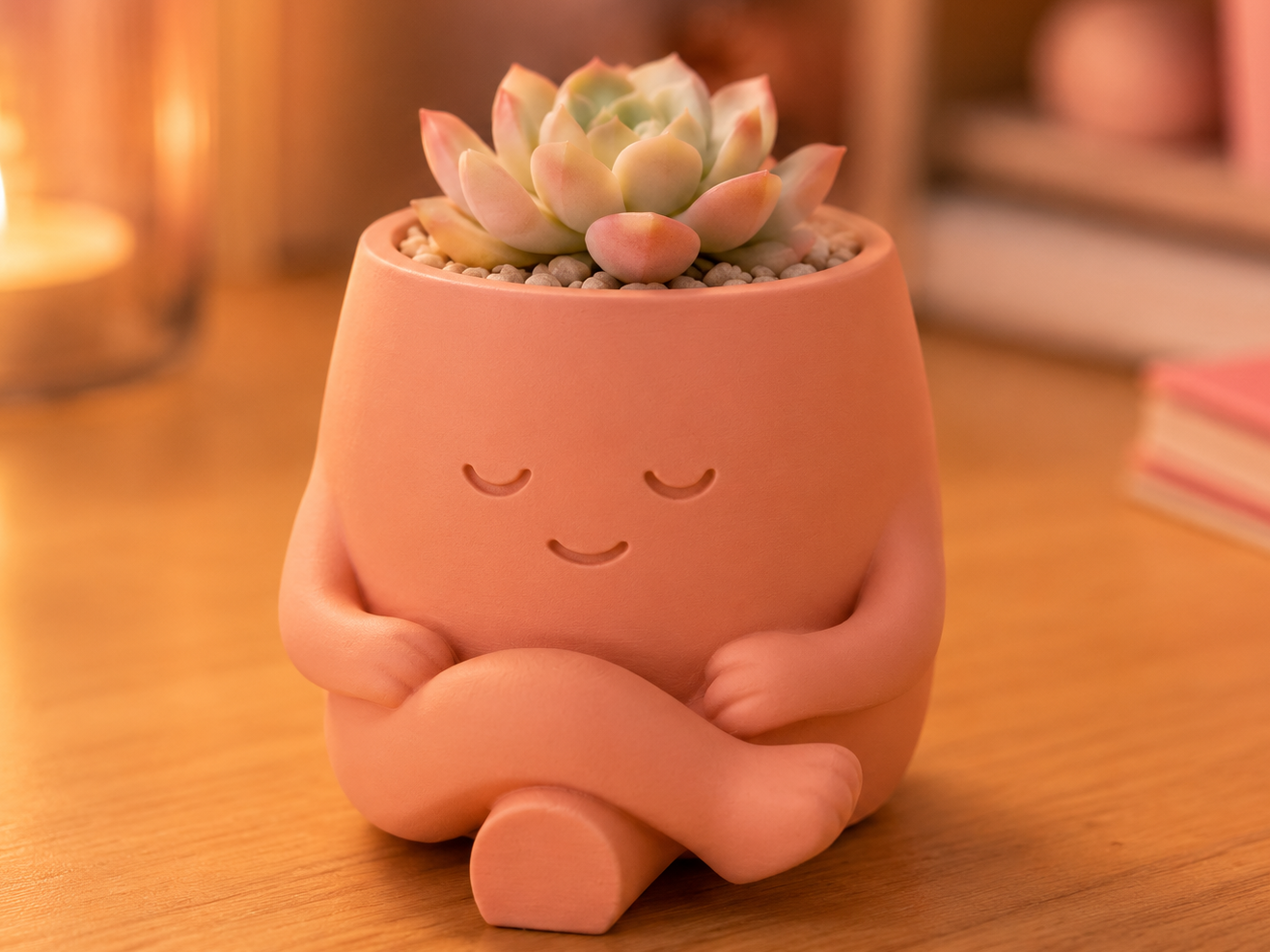 "Zeni" Planter - Cute Desk Decor