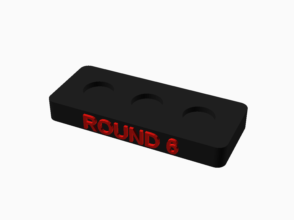 Base retangular para miniaturas pequenas