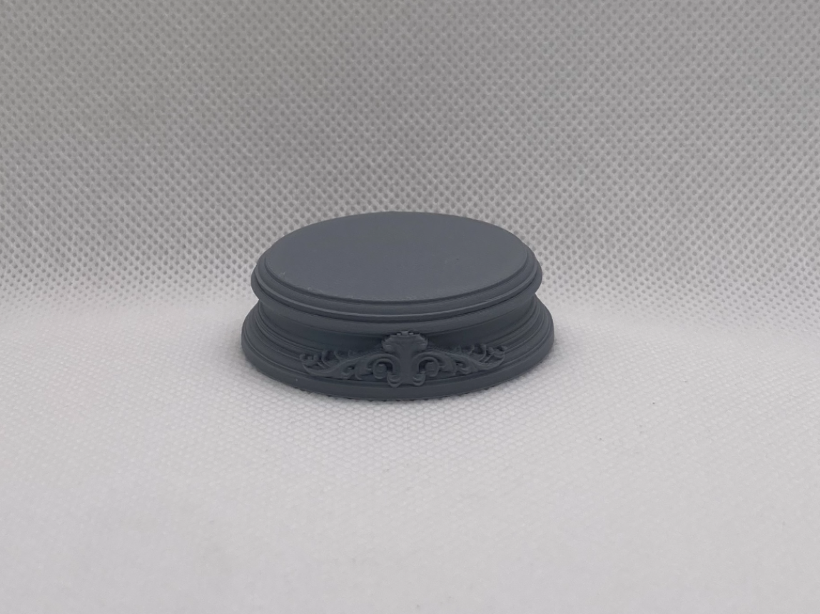 Elegant Round Pedestal Base - 50mm Display Stand