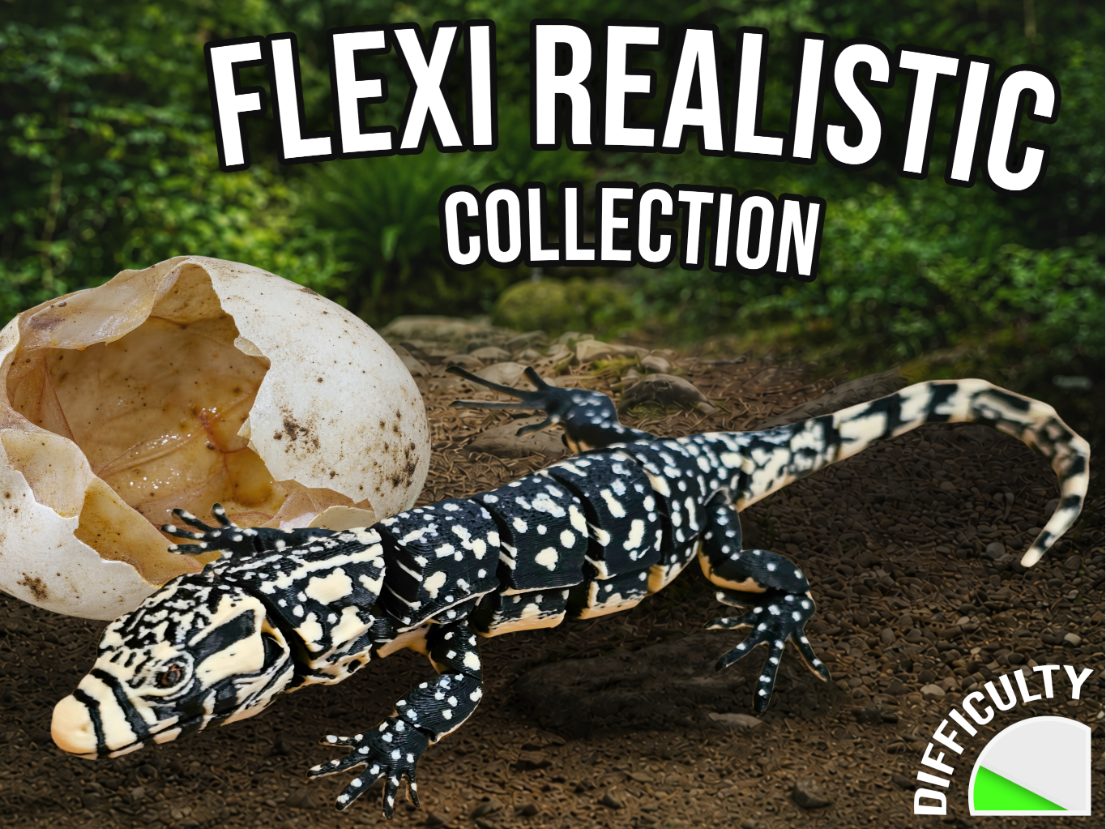 Realistic Flexi Monitor Lizard Baby