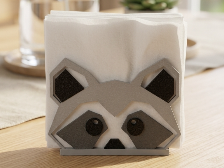 Porta-Guardanapo Guaxinim Racoon Holder No AMS