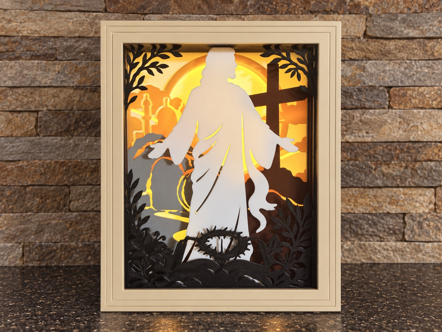 He Is Risen – Resurrection Depth Frame Slide Set