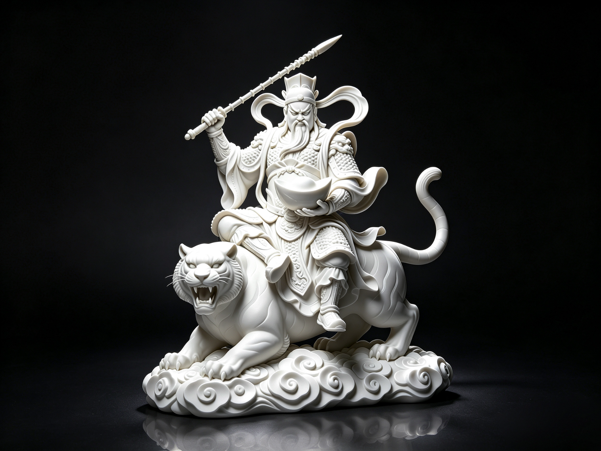 赵公明骑虎财神 财源广进 招财镇宅