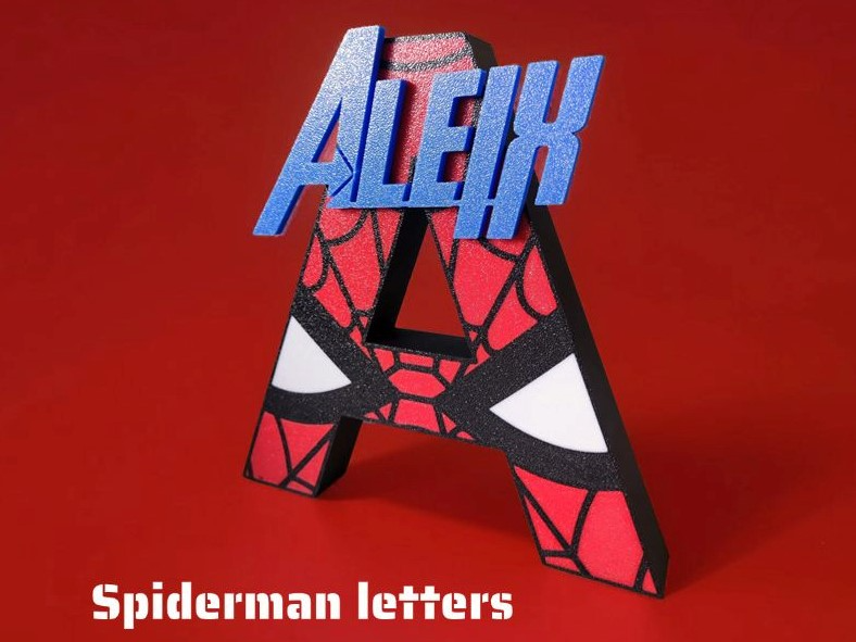 Letters Spiderman
