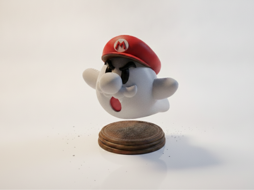 Mario As A Cute Ghost Chibi & Cute Model