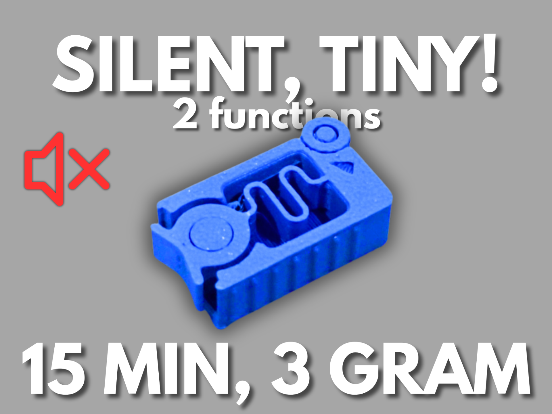 2 in 1 TINY Silent Fidget - Leftover Spool Print