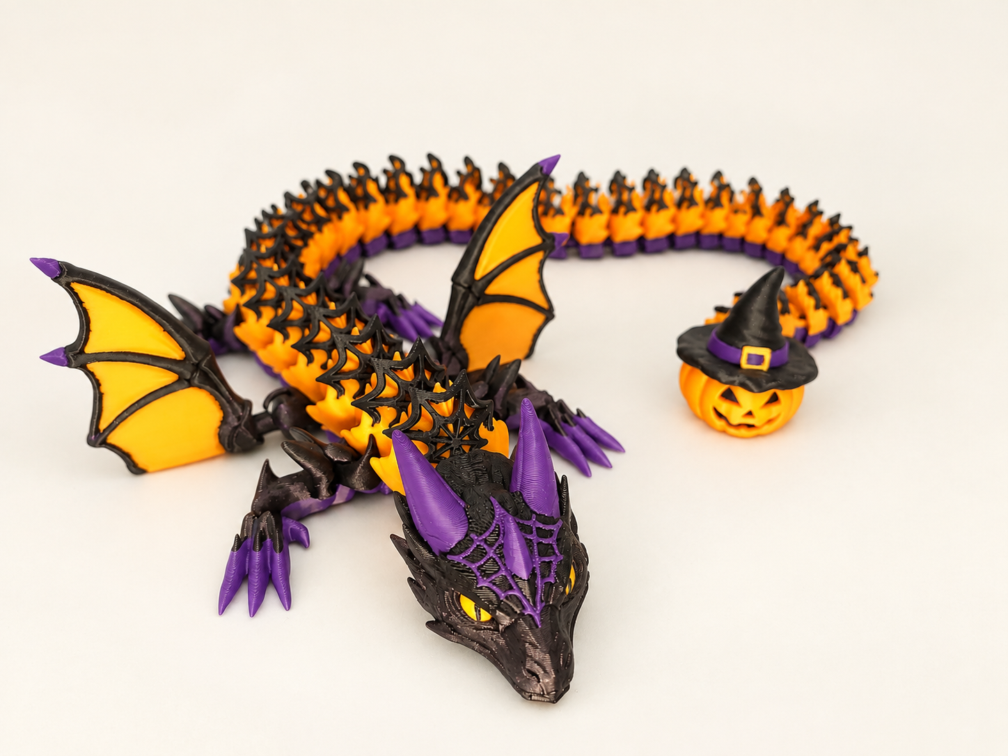 Articulated Halloween themed dragon
