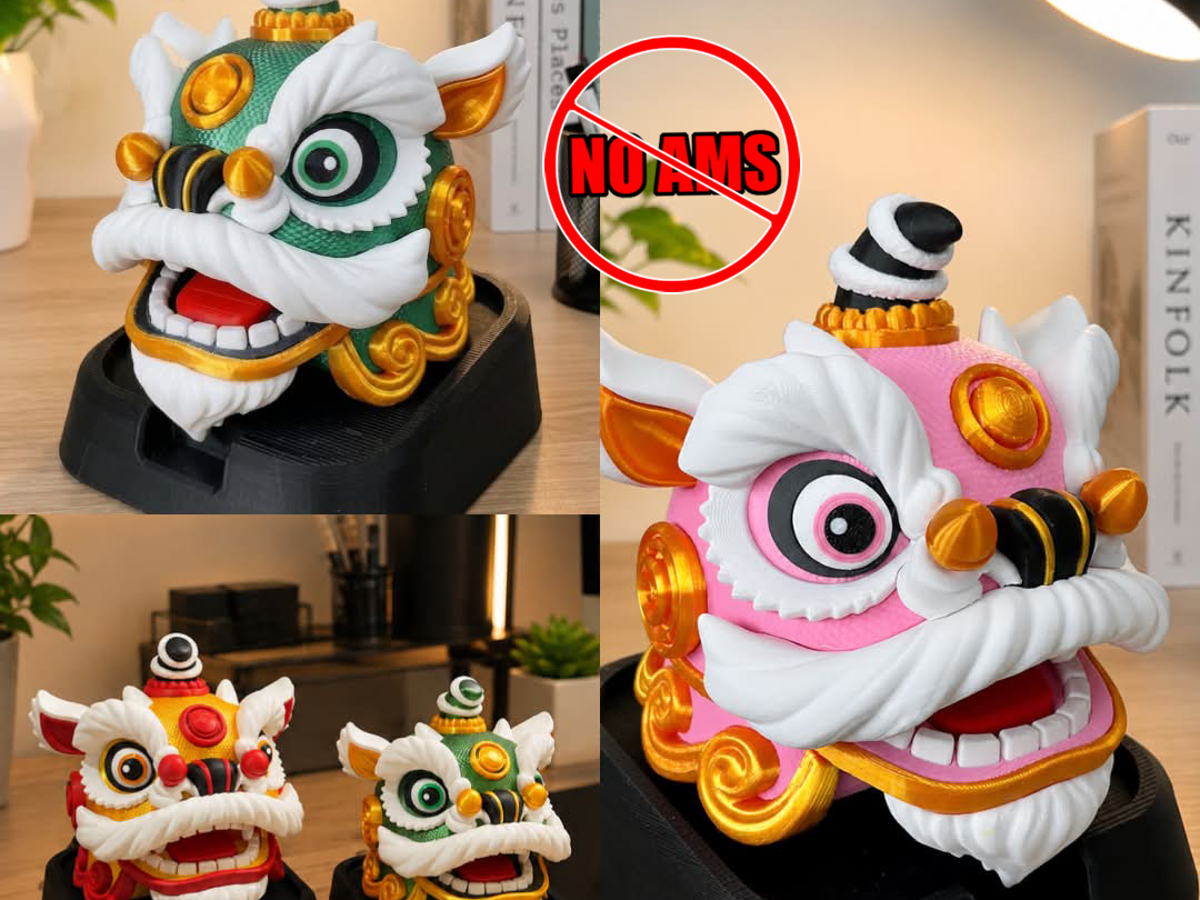 Chibi Lion Dance Head