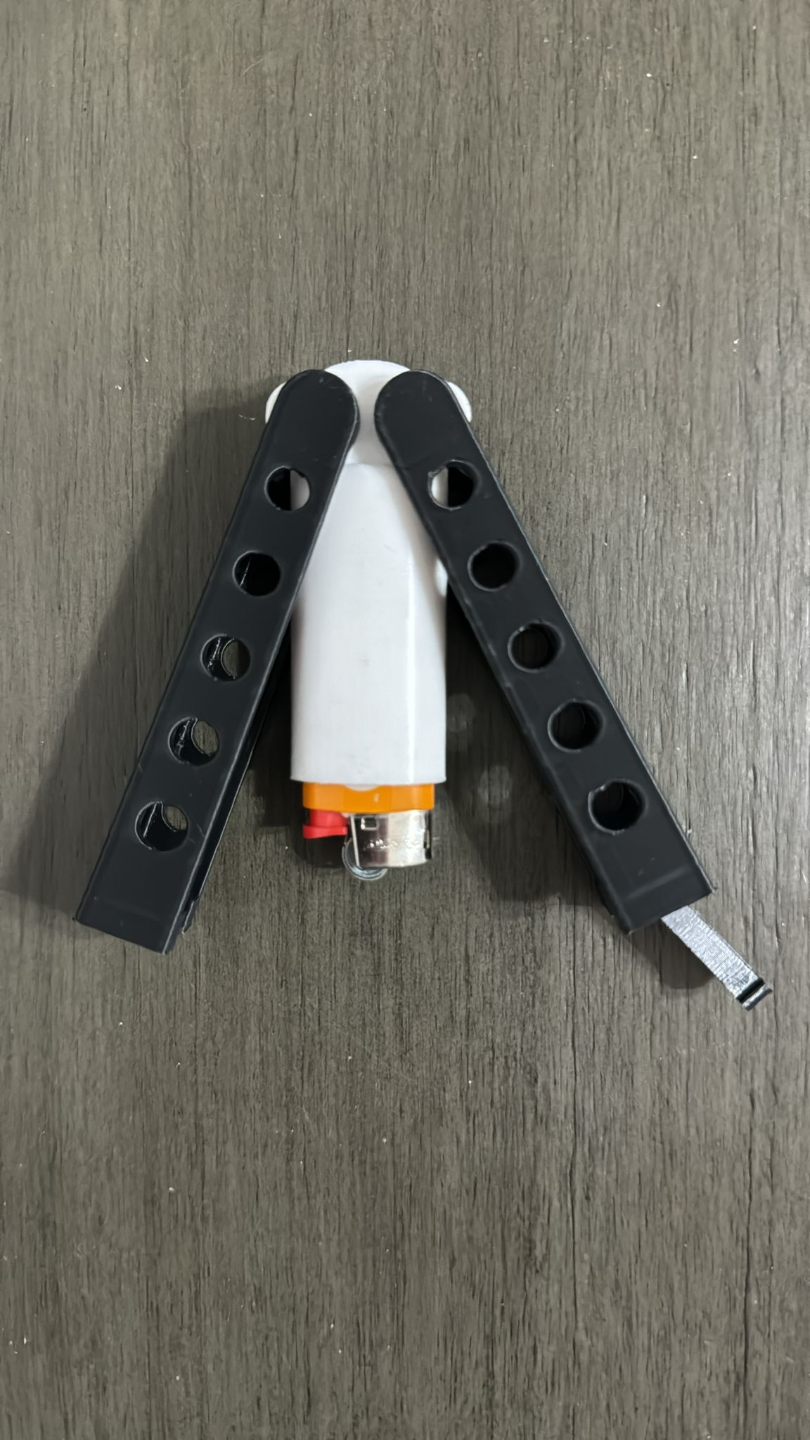 Lighter sleeve Balisong Butterfly Knife (BIC mini)