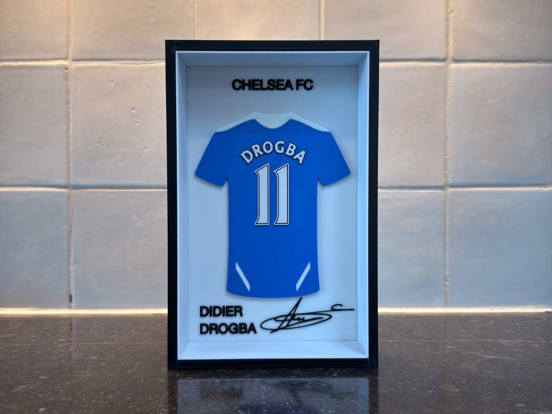 Didier Drogba - Chelsea FC - Jersey Frame