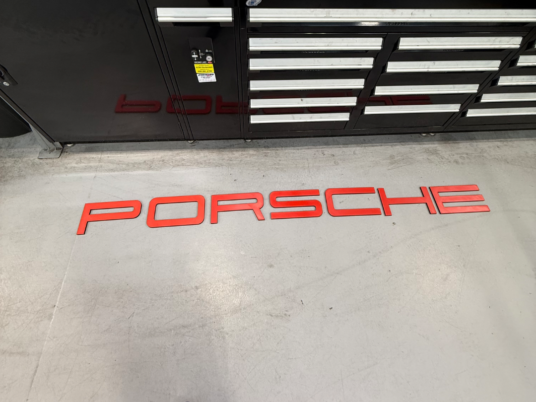 Porsche Dealership style letters