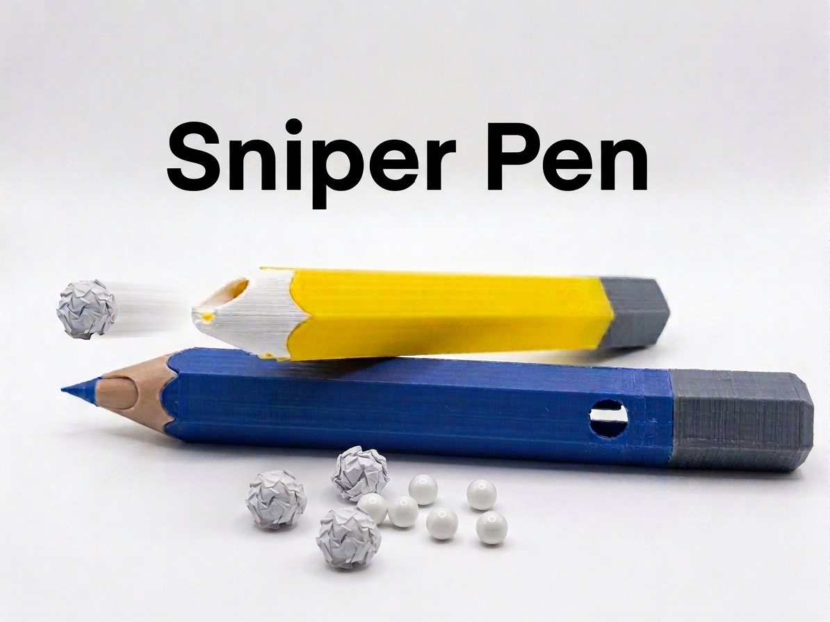 Sniper Pen - shoots Paper pellets