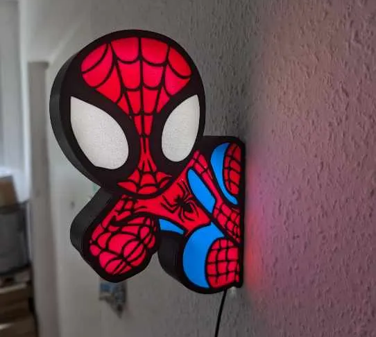 Spiderman Wall LED - 3 Versionen