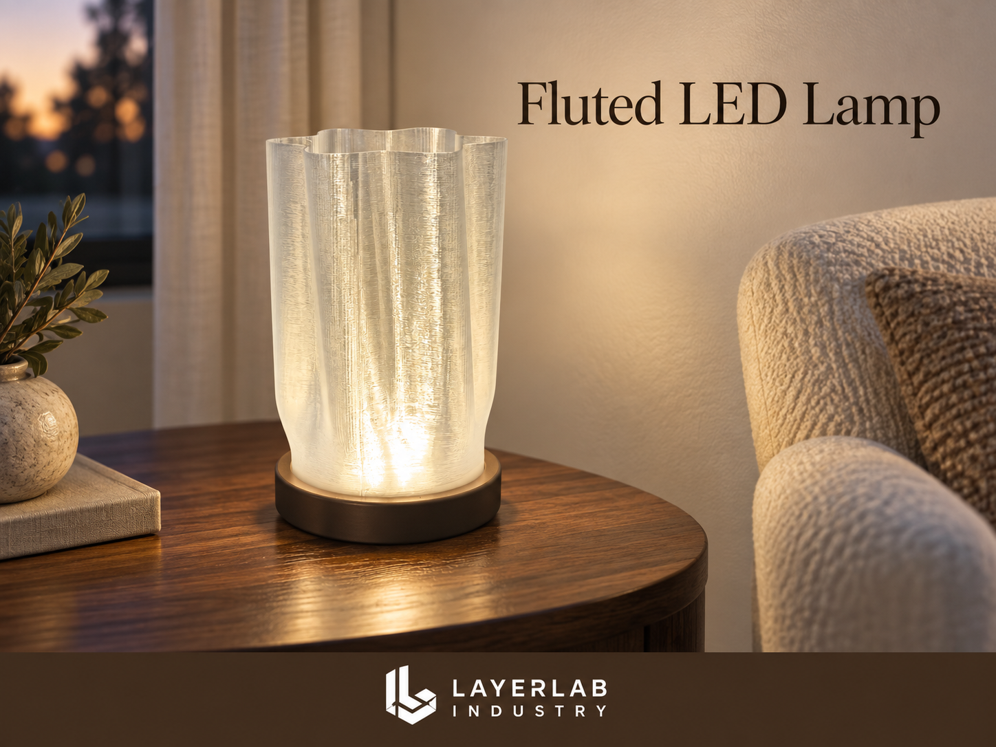Fluted LED Lamp
