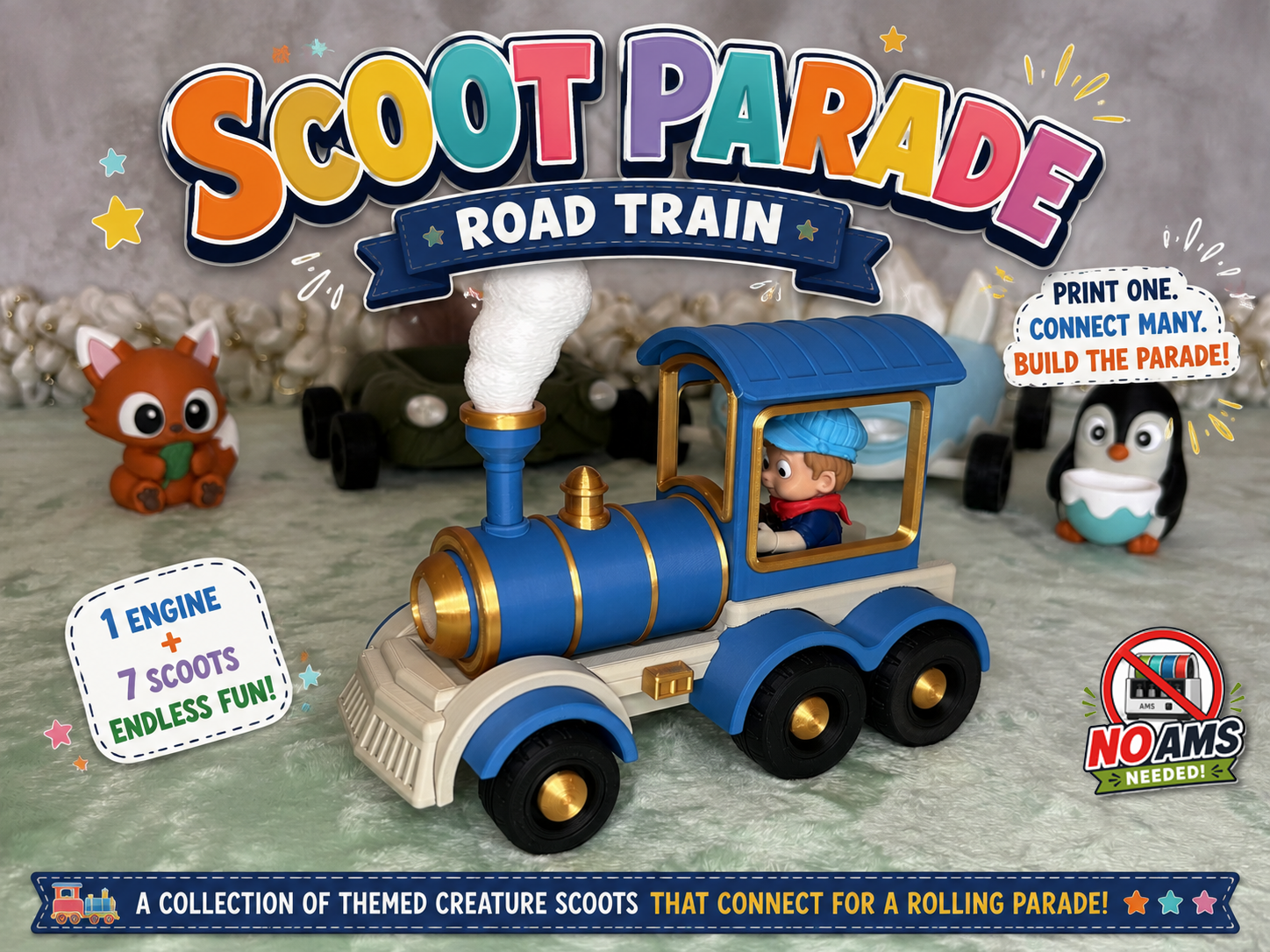 Scoot Parade Road Train Series - Road Train Engine