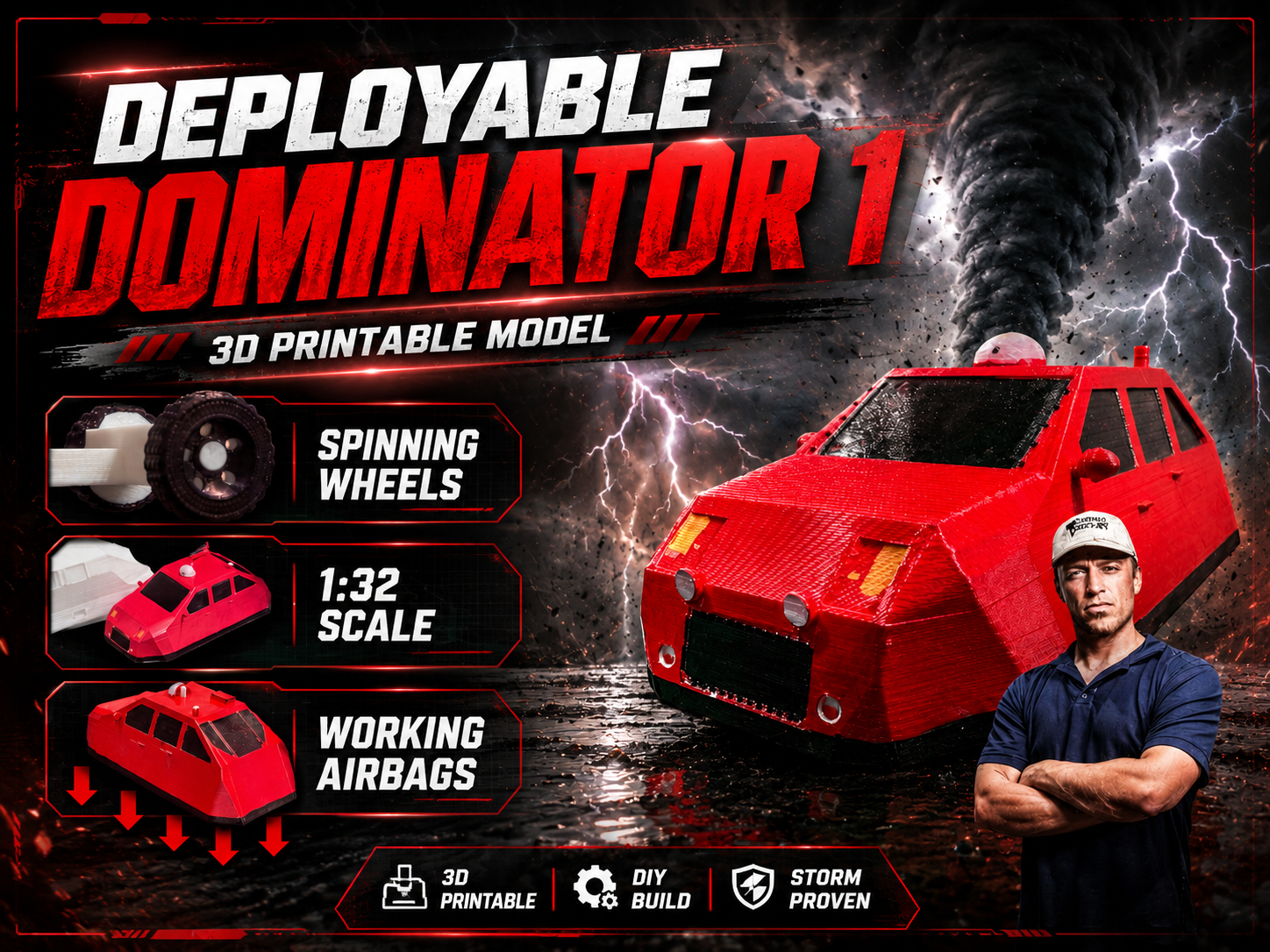 DEPLOYABLE DOMINATOR 1 | 1:32 SCALE