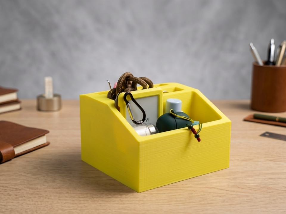 Minimalist Desk Organizer & EDC Catch-All Box