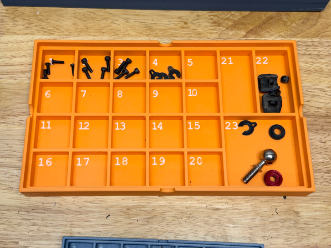 Numbered Disassembly Screw Tray with Lid