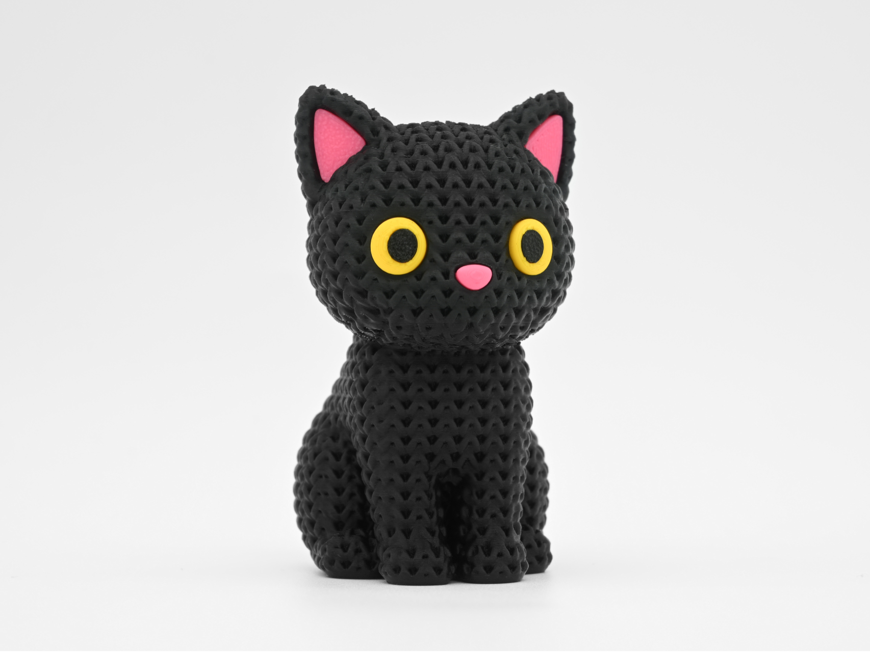Knitted Black Cat - Halloween
