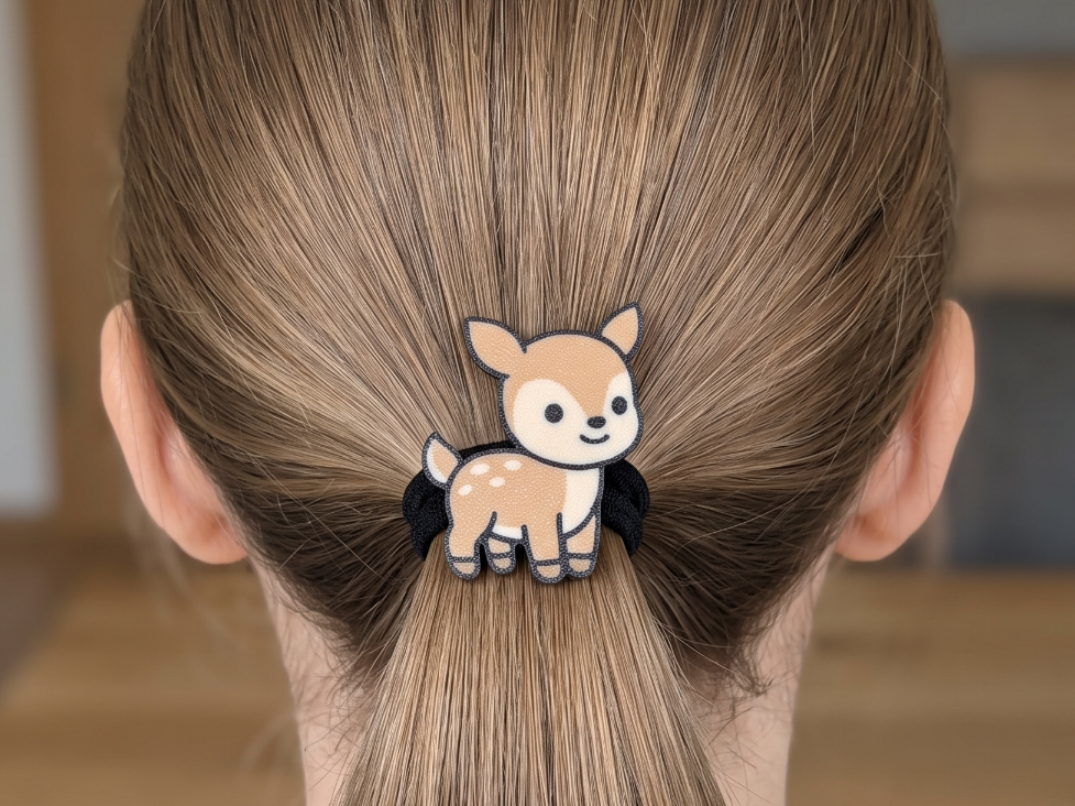 Rehkitz Haargummi-Charm / Haar-Accessoire