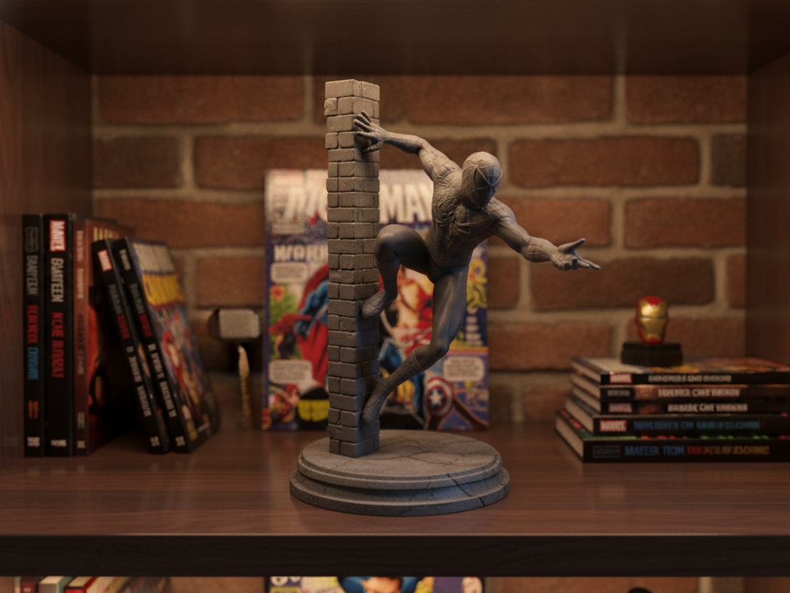 Spider-Man Wall-Climbing Statue 