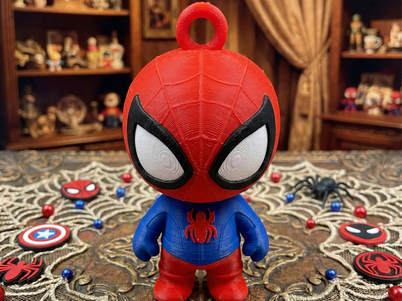 Spiderman Chibi Anahtarlık