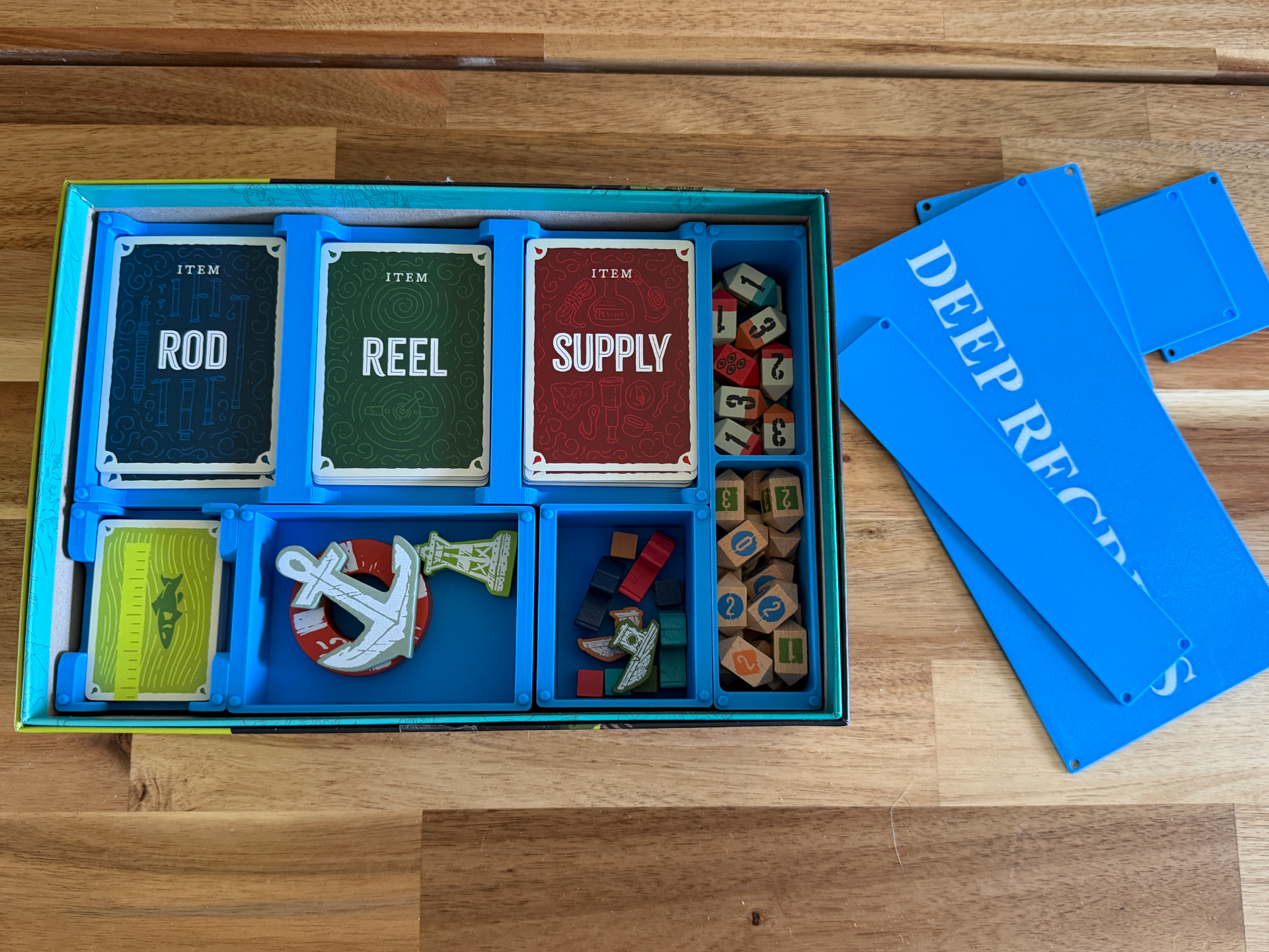 Deep Regrets Boardgame Box Inserts with Lids