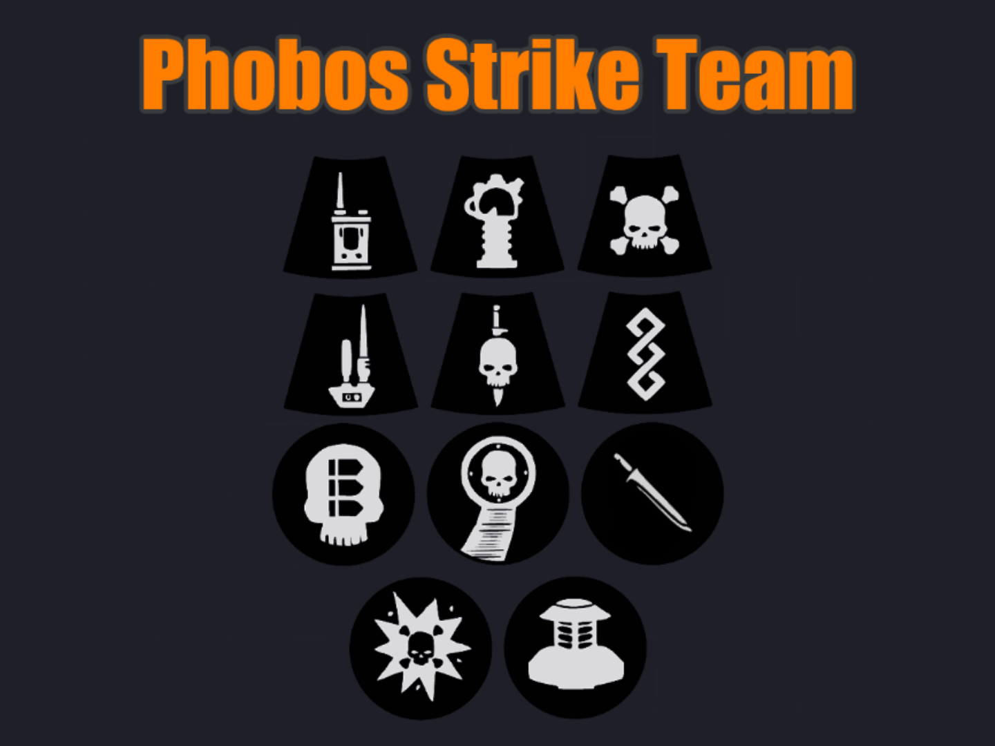 Phobos Strike Team Tokens - Kill Team 2024