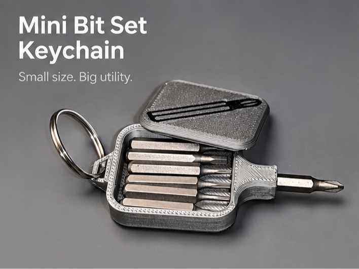 Mini Bit Set Keychain Compact EDC Screwdriver Tool