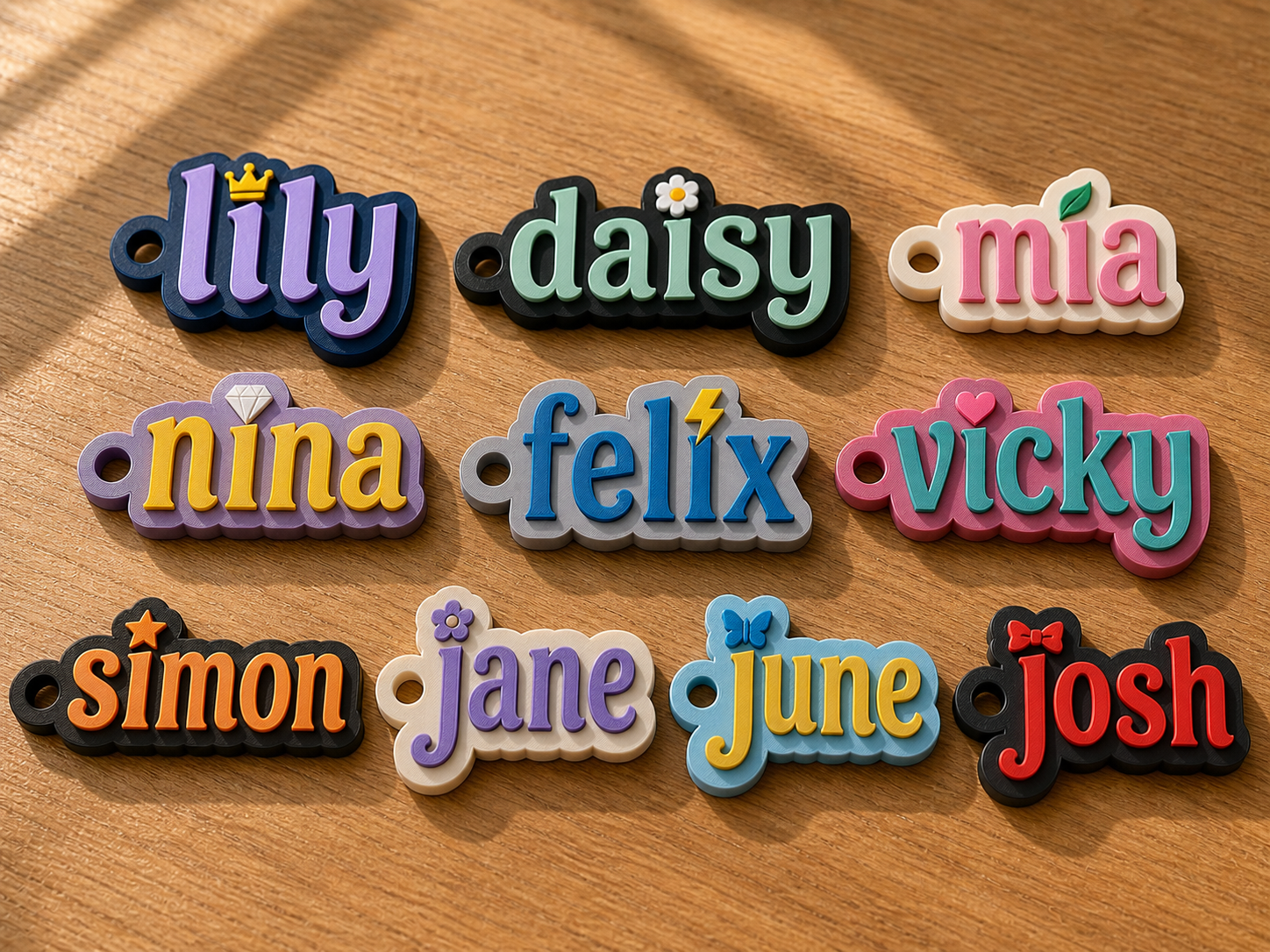 Custom Dot Name Keychain | SVG Dot Replacement
