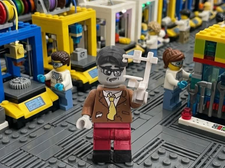Big Brick Zombie with 3D Printer