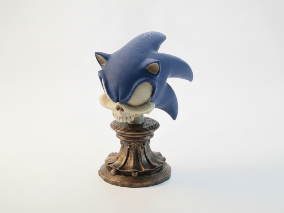 Sonic Skull Sculpture Gothic Collectible